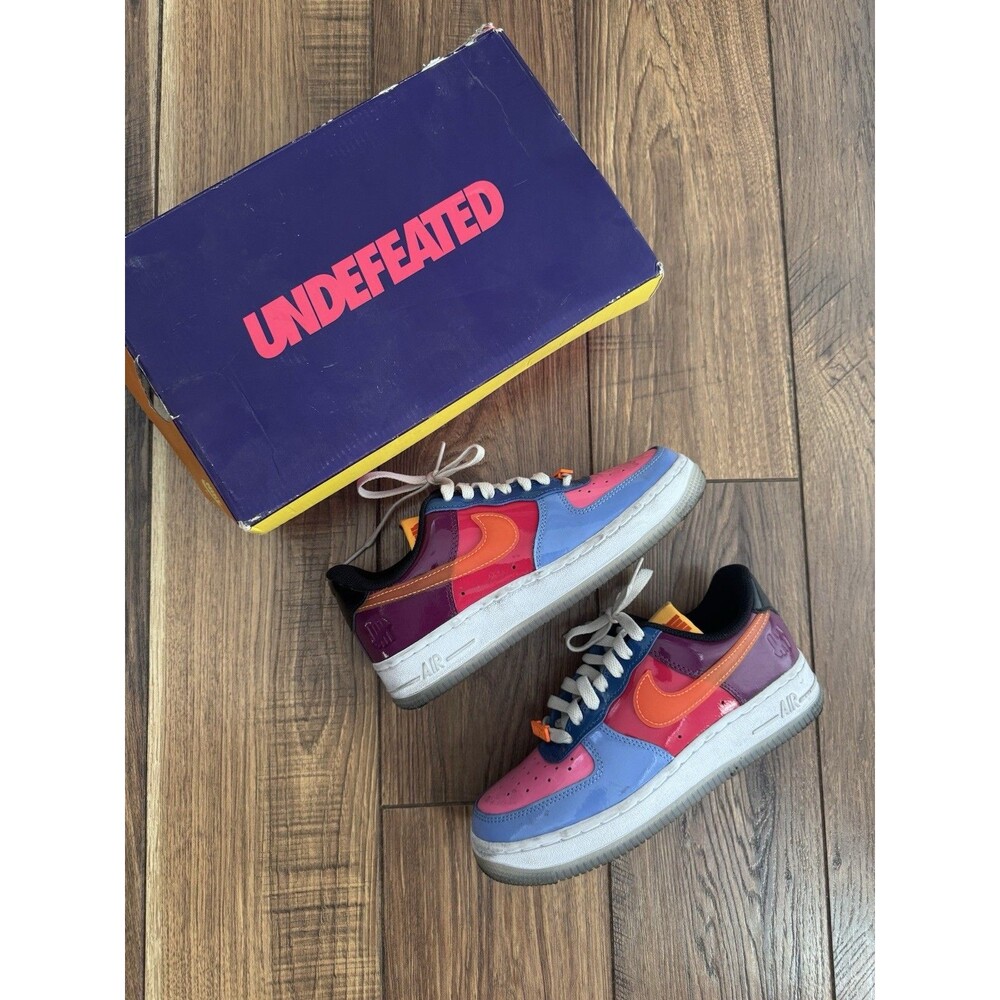 Nike Undefeated x Air Force 1 Low Total Orange Size 4.5  DV5255-400